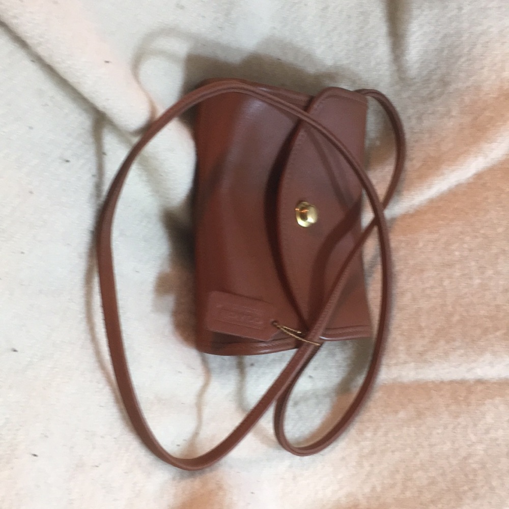 Vintage nutmeg small coach bag, never used